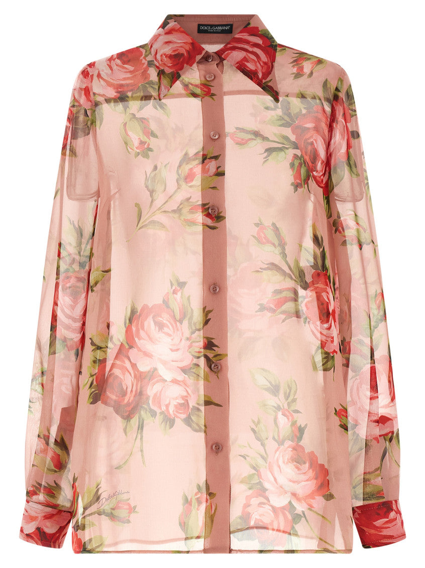 Pink Regular Floral Shirt 1