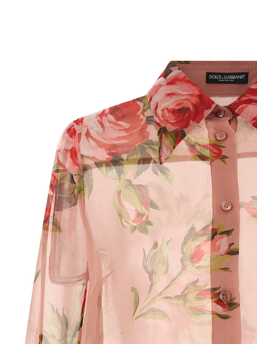 Pink Regular Floral Shirt 3