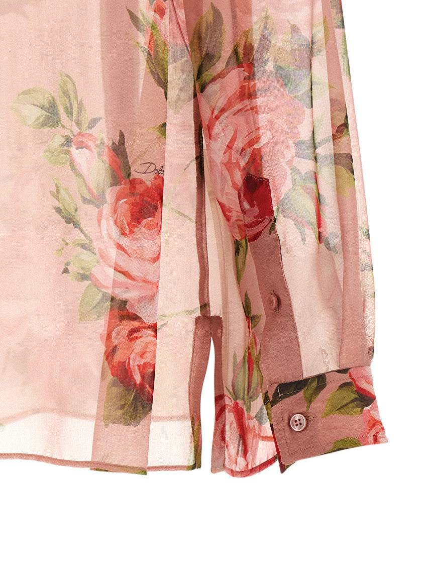 Pink Regular Floral Shirt 4