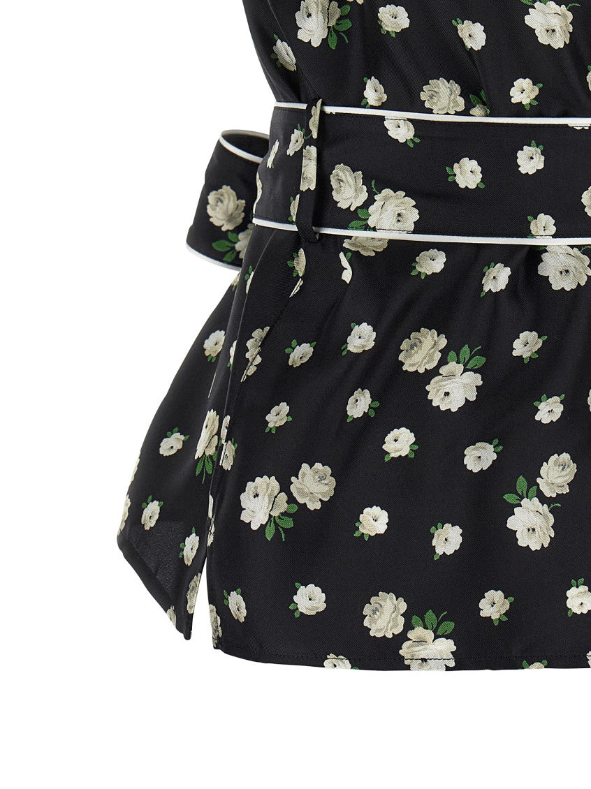 Black Regular Floral Shirt 4
