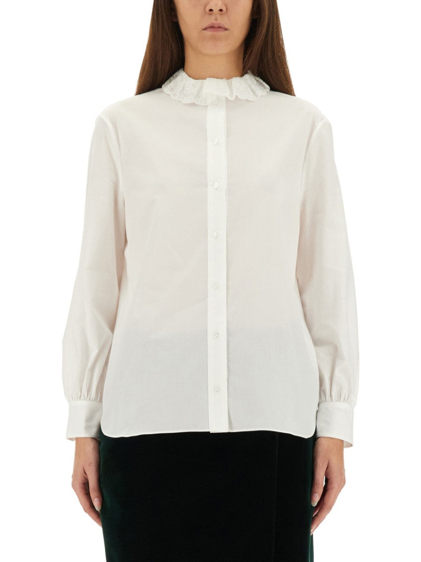 White Regular Solid Shirt 1