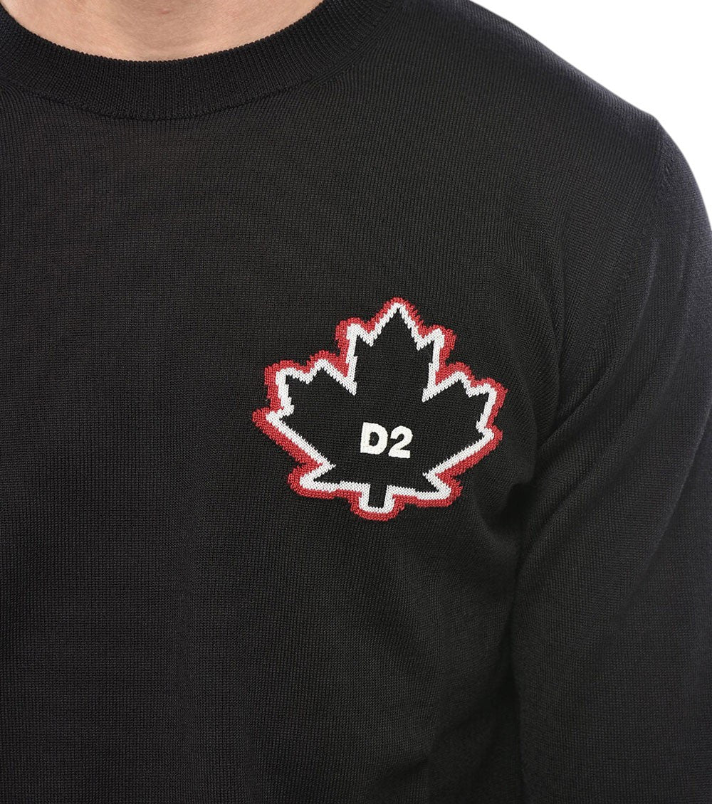 Black Crew Neck Sweater 3