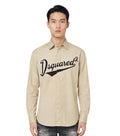 Beige Regular Logo Shirt 1
