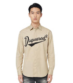 Beige Regular Logo Shirt 1
