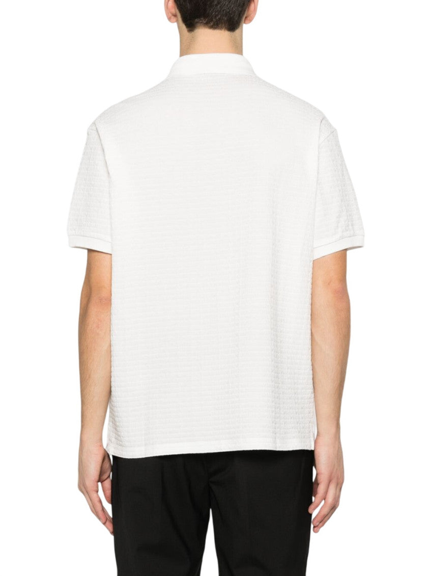 White Textured Polo 3