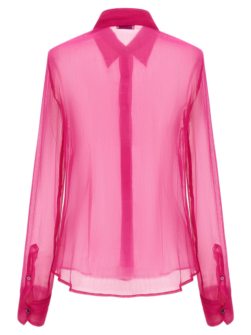 Fuchsia Regular Solid Shirt 2