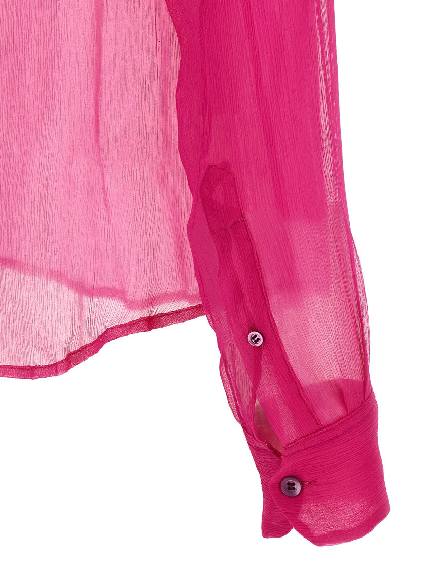 Fuchsia Regular Solid Shirt 4