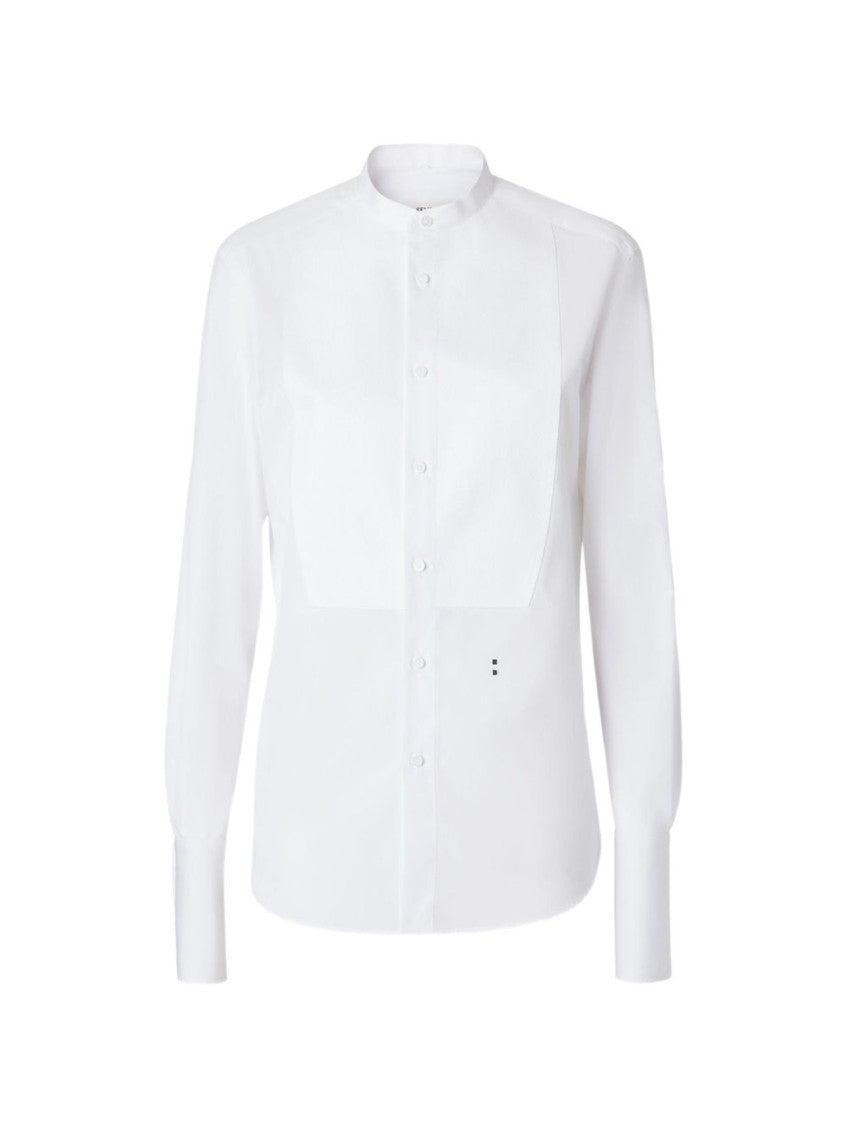 White Regular Solid Shirt 1