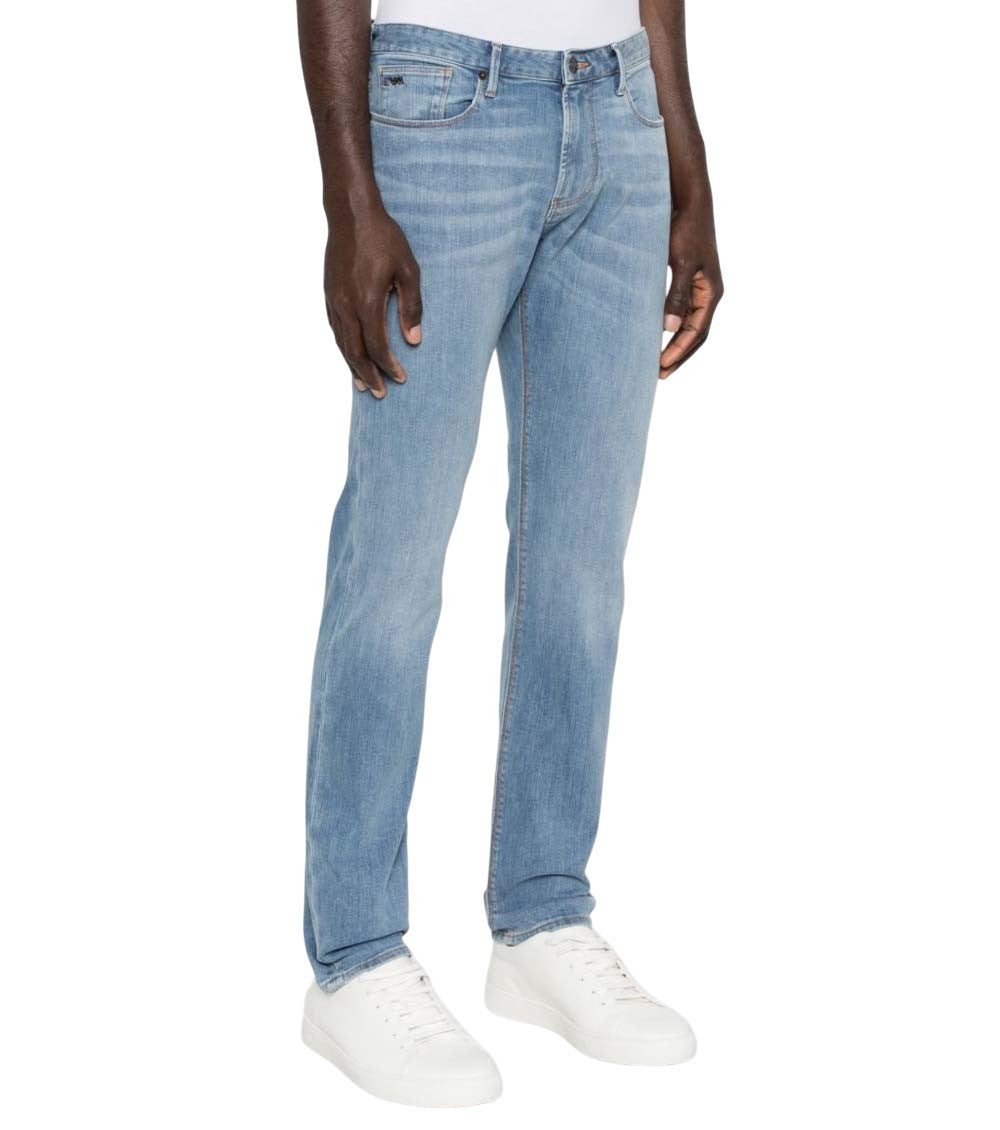 Light Blue Mid Rise Jeans 3