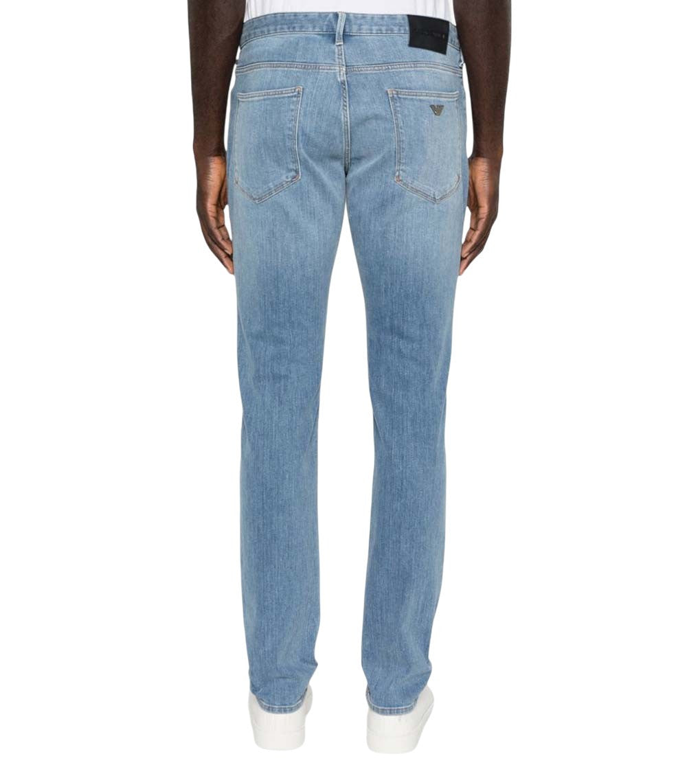 Light Blue Mid Rise Jeans 4