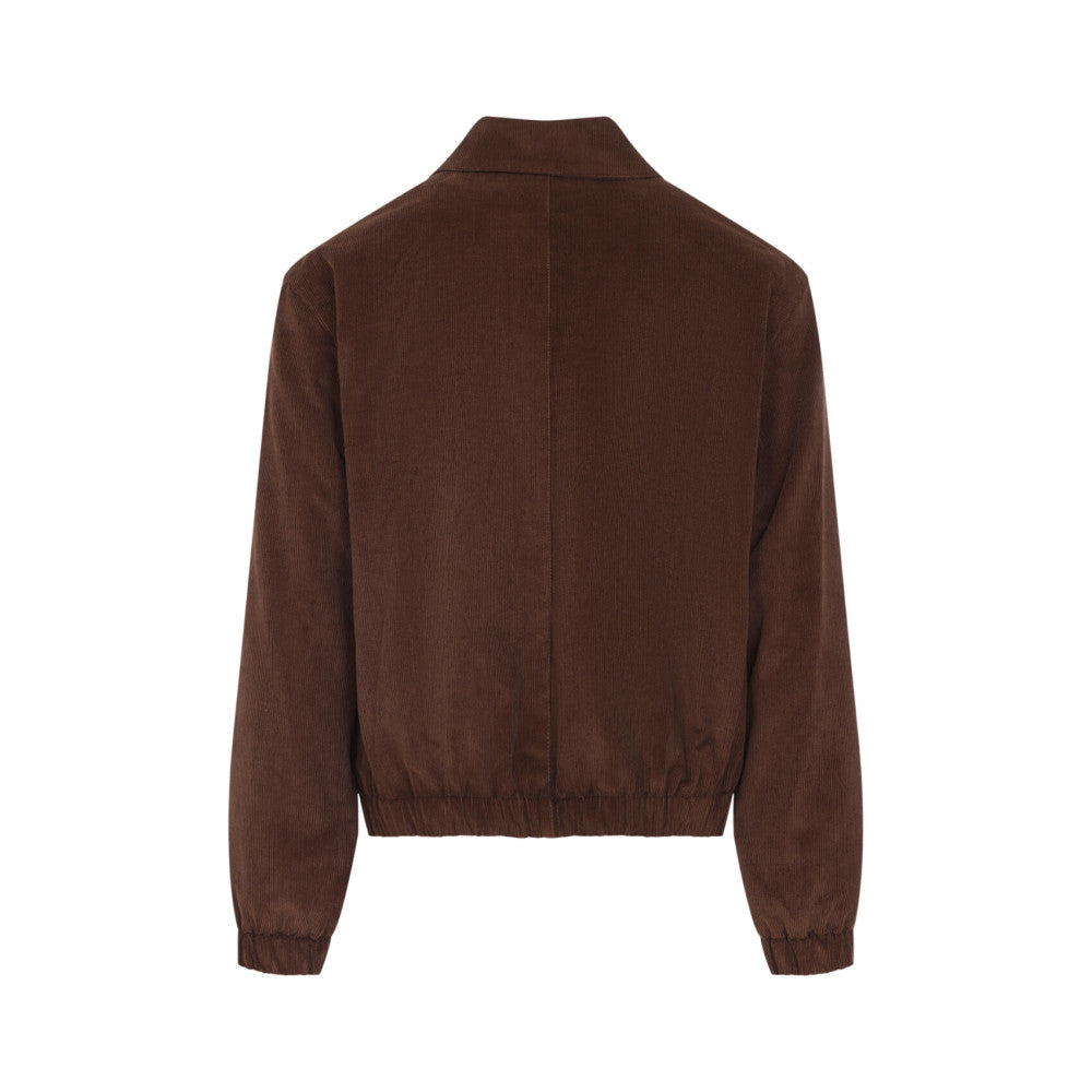 Dark Brown Textured Jacket 2