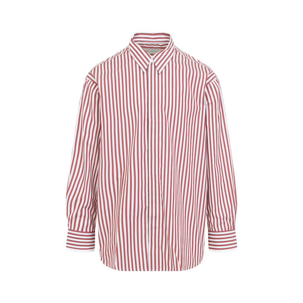 Red Oversized Stripes Shirt 1