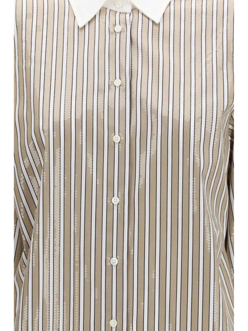 Beige Regular Stripes Shirt 3