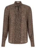 Brown Relaxed Polka Dot Shirt 1