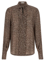 Brown Relaxed Polka Dot Shirt 1