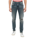 Blue Slim Distressed Jeans 1