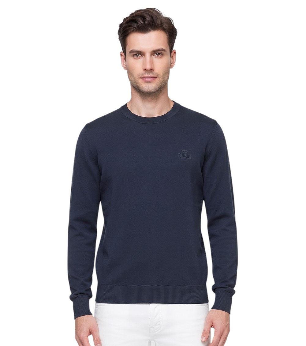 Blue Crew Neck Sweater 1