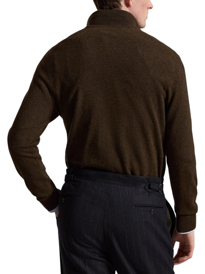 Brown Half Zip Sweater 3