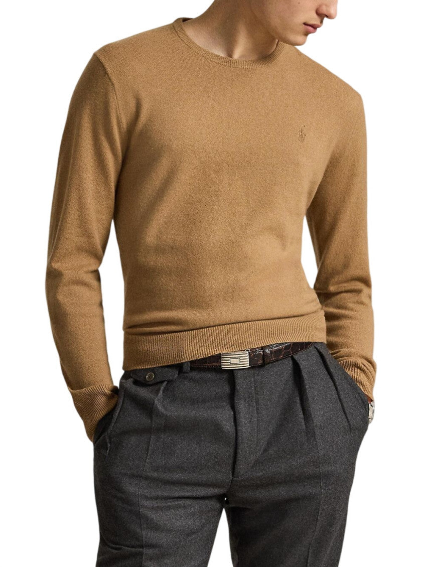 Beige Crew Neck Sweater 2