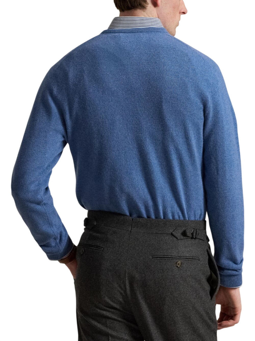 Blue Crew Neck Sweater 2