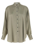 Grey Oversized Solid Shirt 1