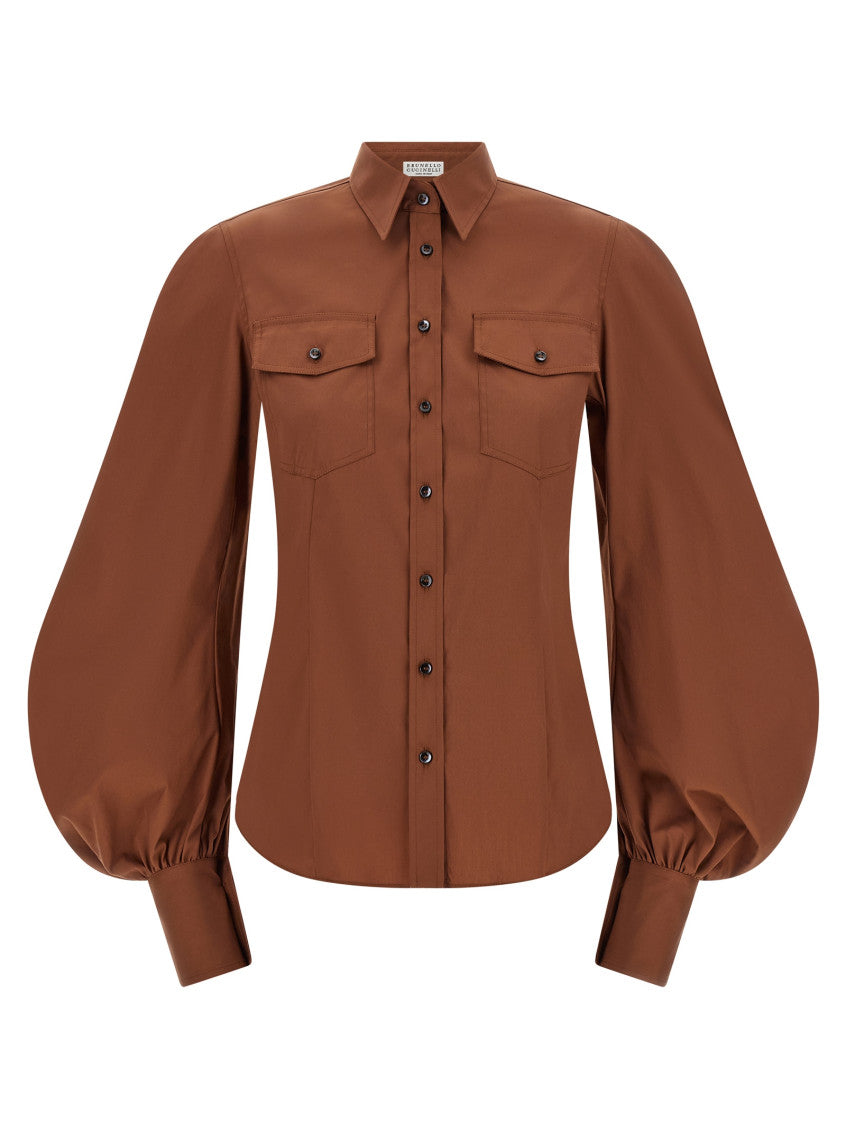 Brown Regular Solid Shirt 1