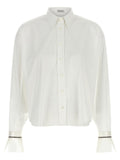 White Relaxed Solid Shirt 1
