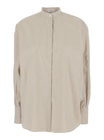 Beige Regular Stripes Shirt 1