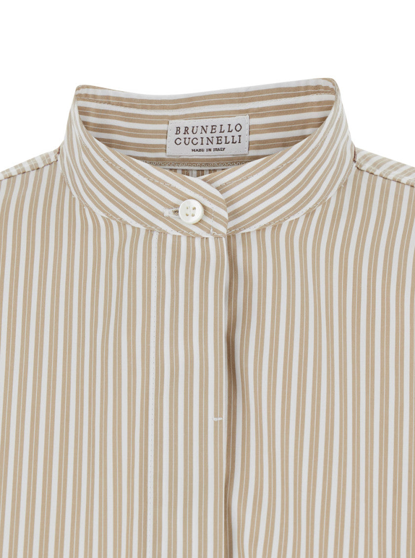 Beige Regular Stripes Shirt 3