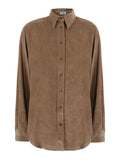 Brown Loose Textured Shirt 1