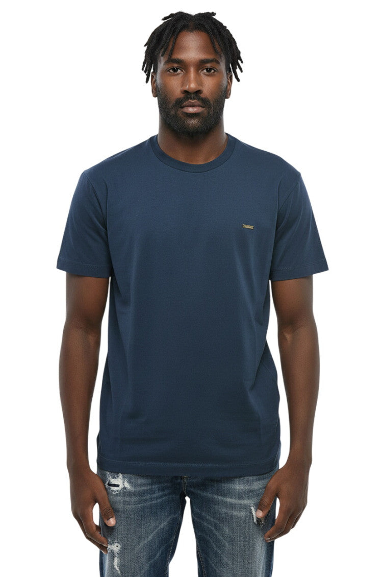 Blue Crew Neck T-Shirt 1