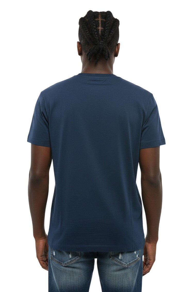 Blue Crew Neck T-Shirt 2