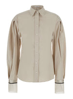 Beige Slim Solid Shirt 1