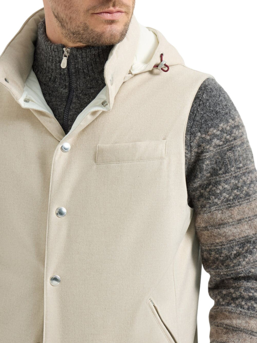 Beige Sleeveless Jacket 4