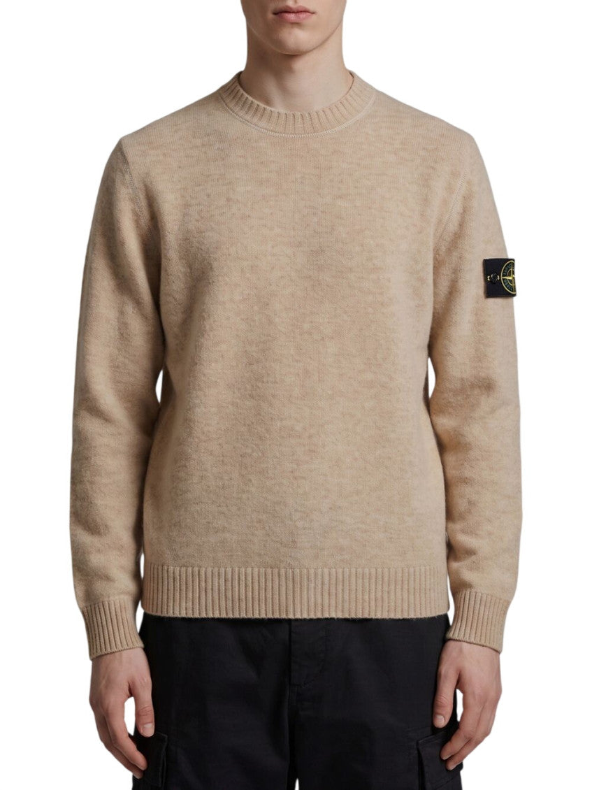 Beige Crew Neck Sweater 1