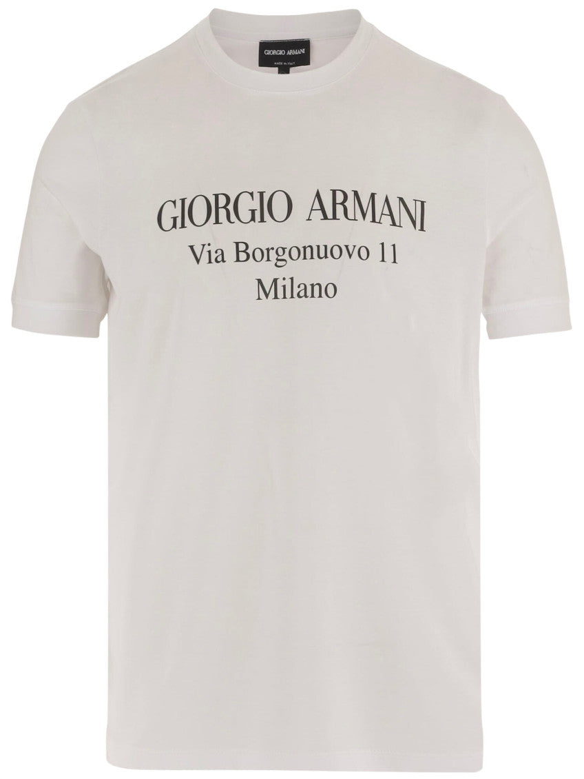 White Logo Print T-Shirt 1