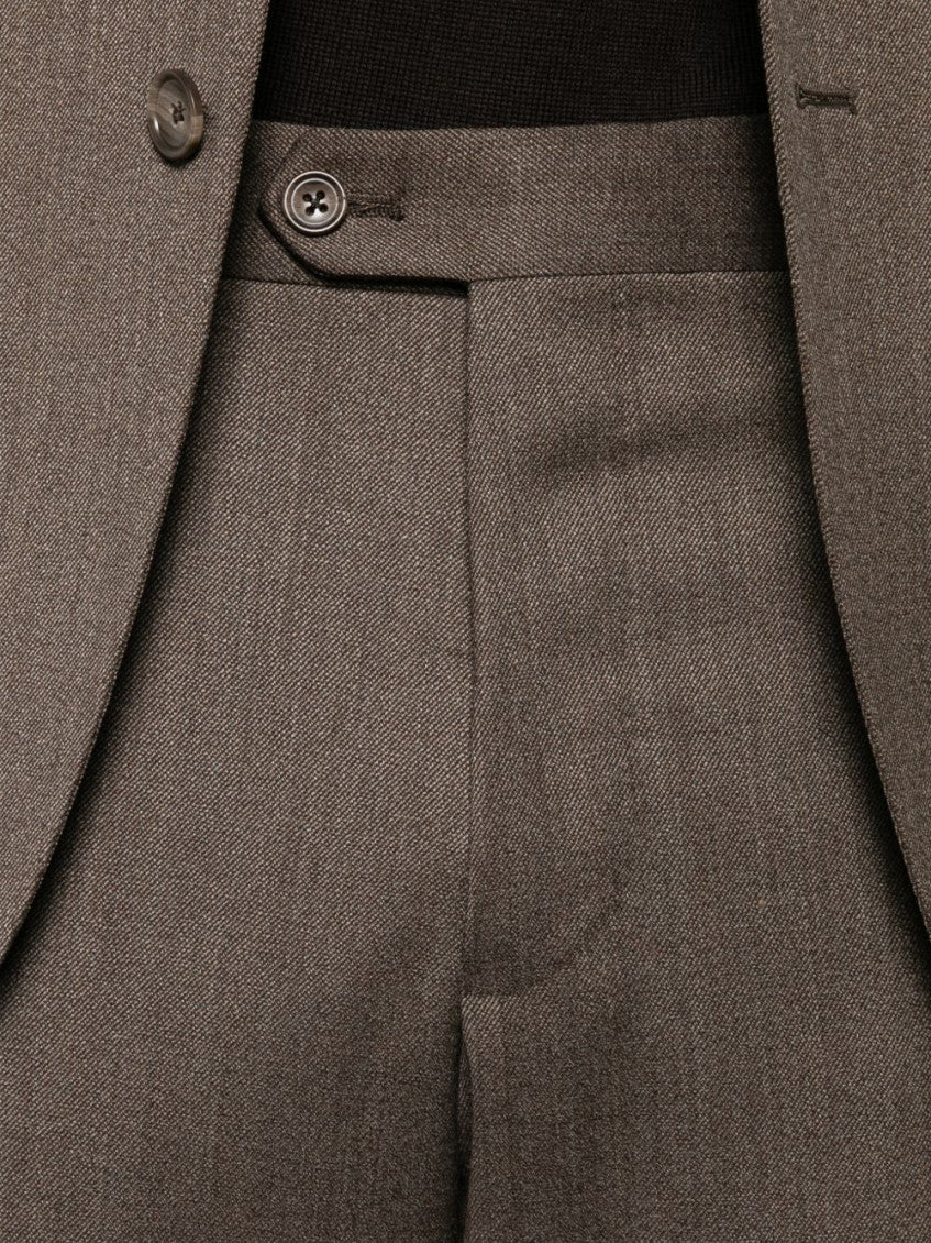 Brown Single Breasted Suit 4