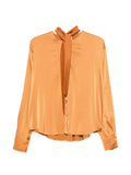 Orange Regular Solid Shirt 1