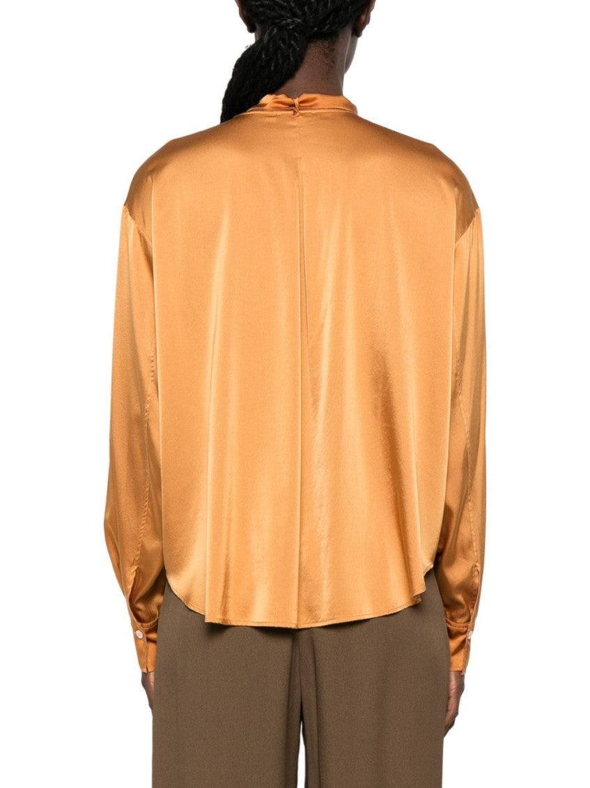 Orange Regular Solid Shirt 2