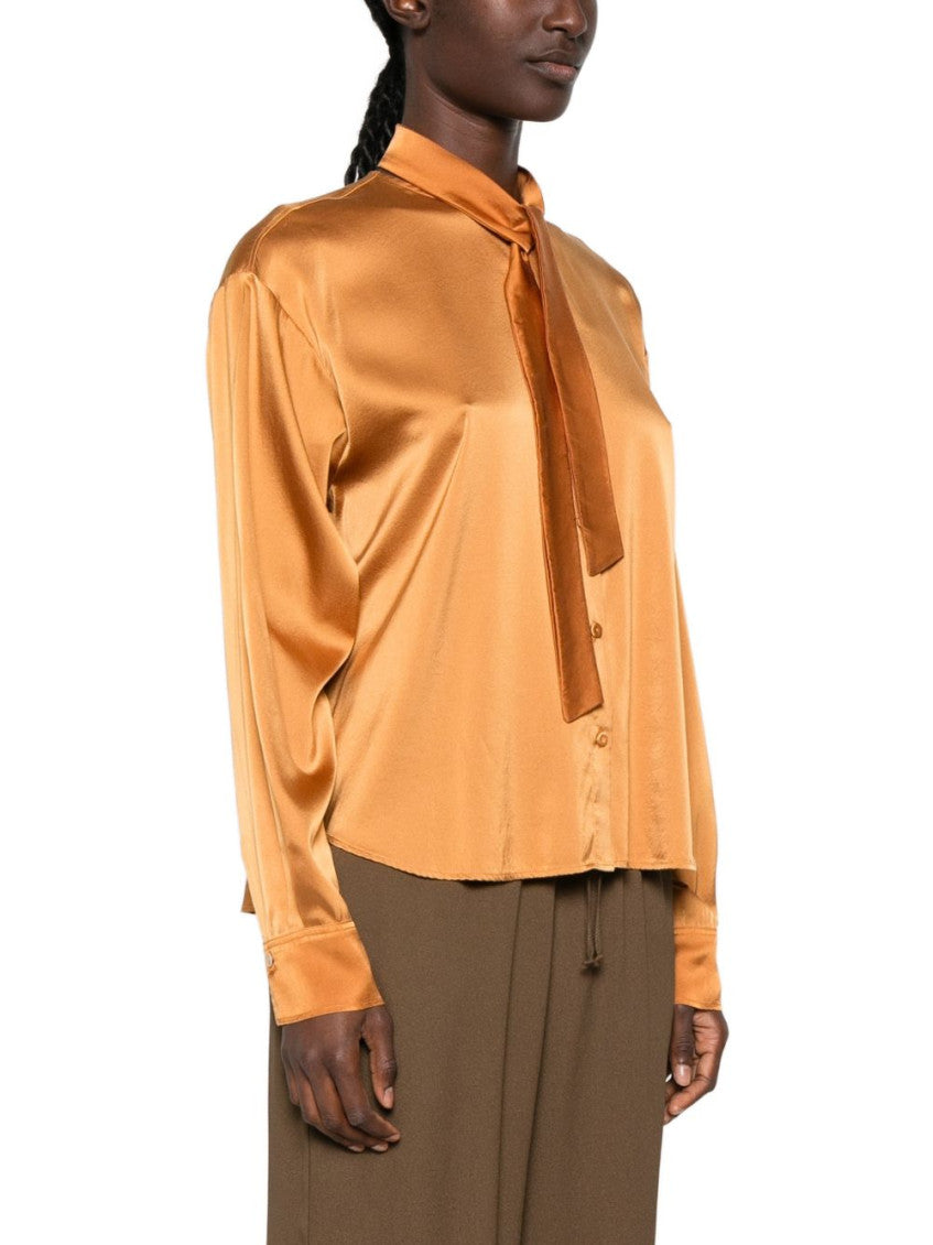 Orange Regular Solid Shirt 4