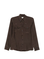 Dark Brown Regular Solid Shirt 1