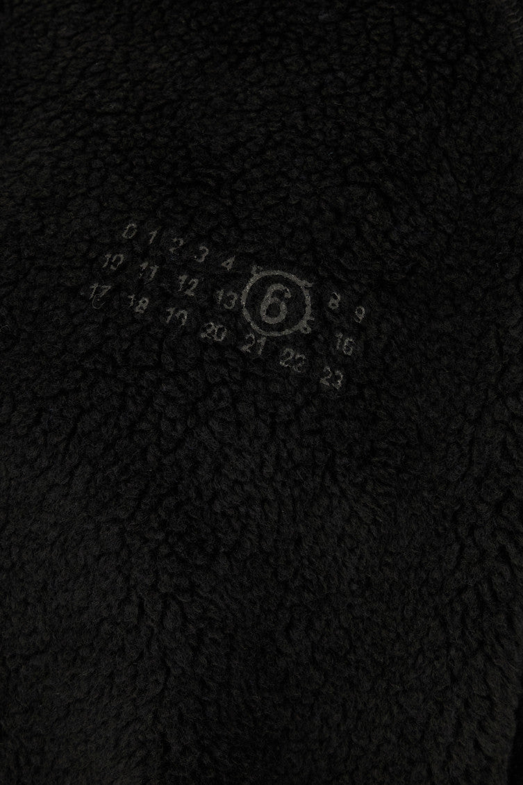 Black Reversible Fleece Sweatshirt 3