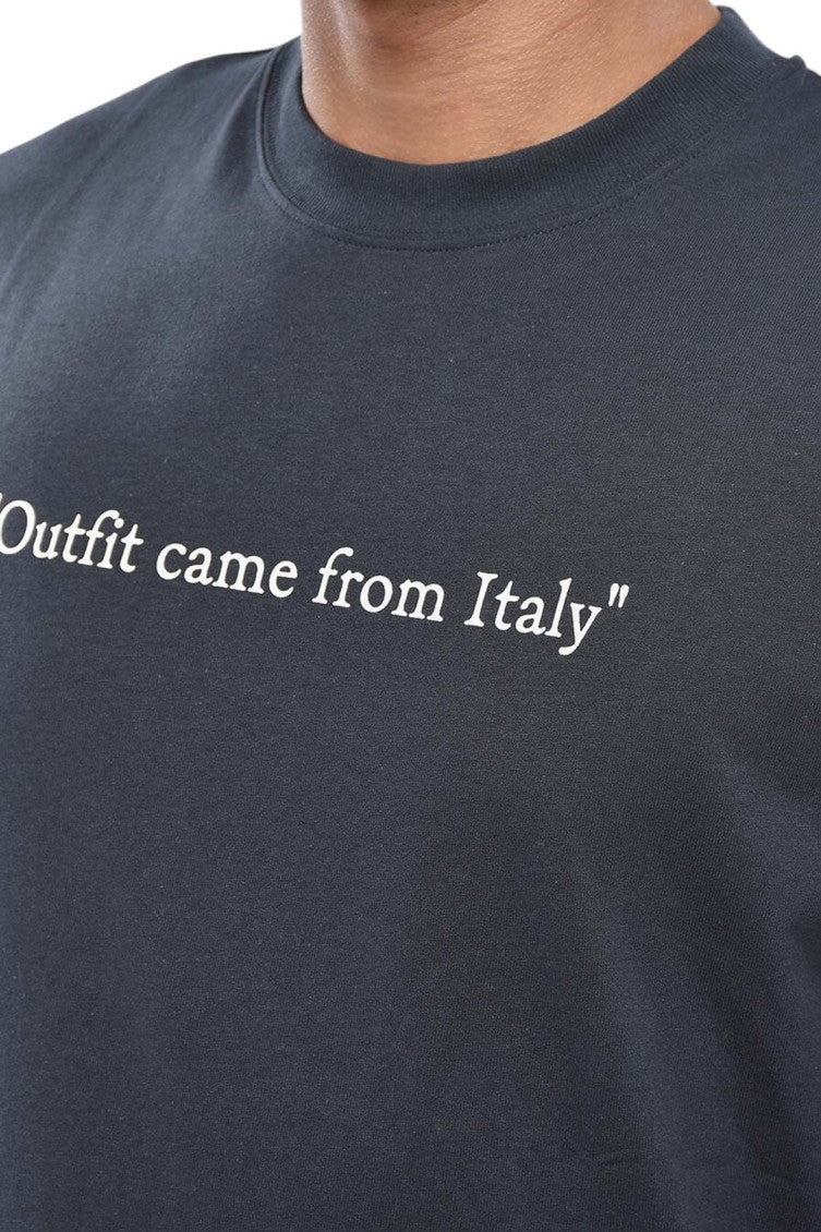 Blue Crew Neck T-Shirt 3
