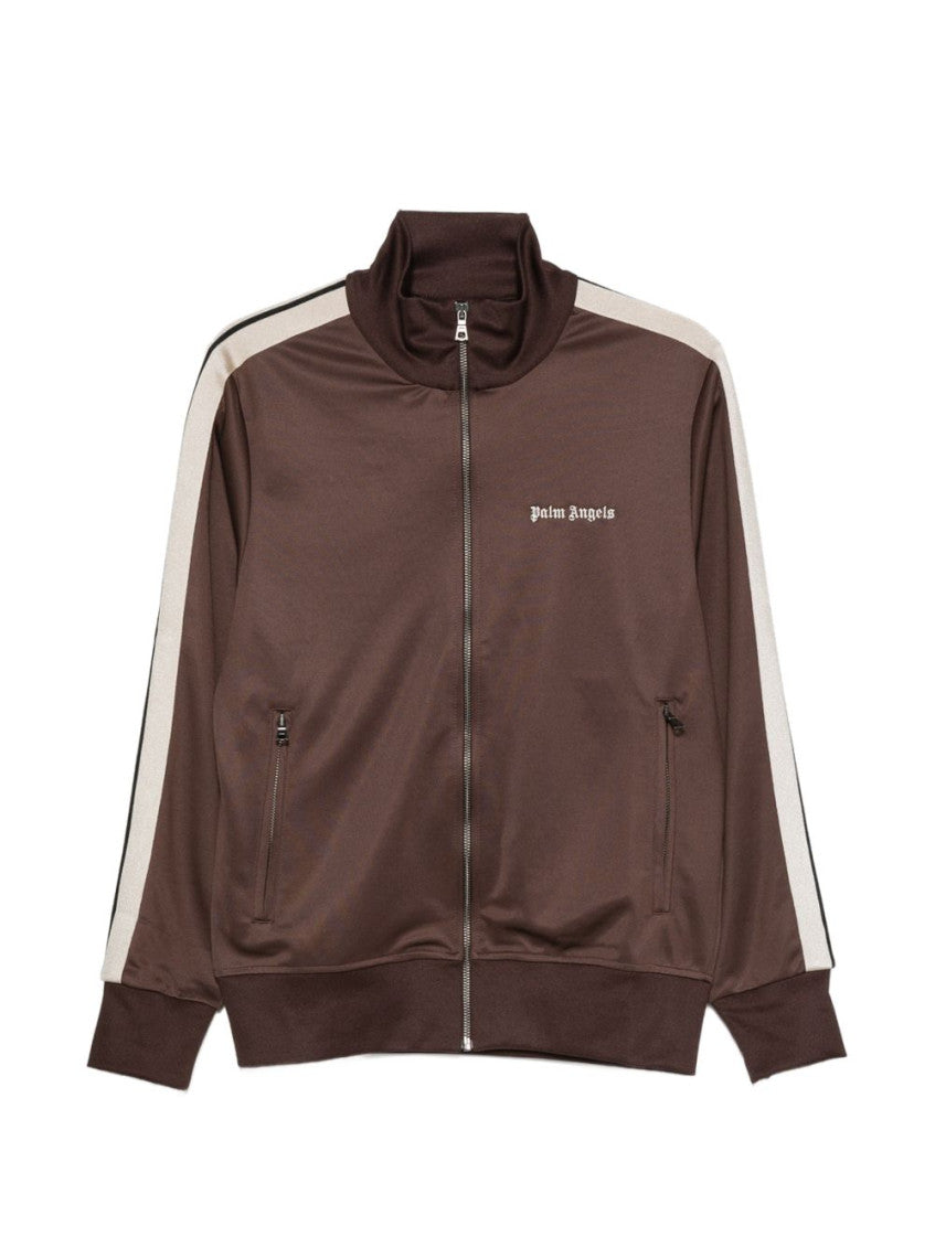 Brown Zip Up Track Jacket 1