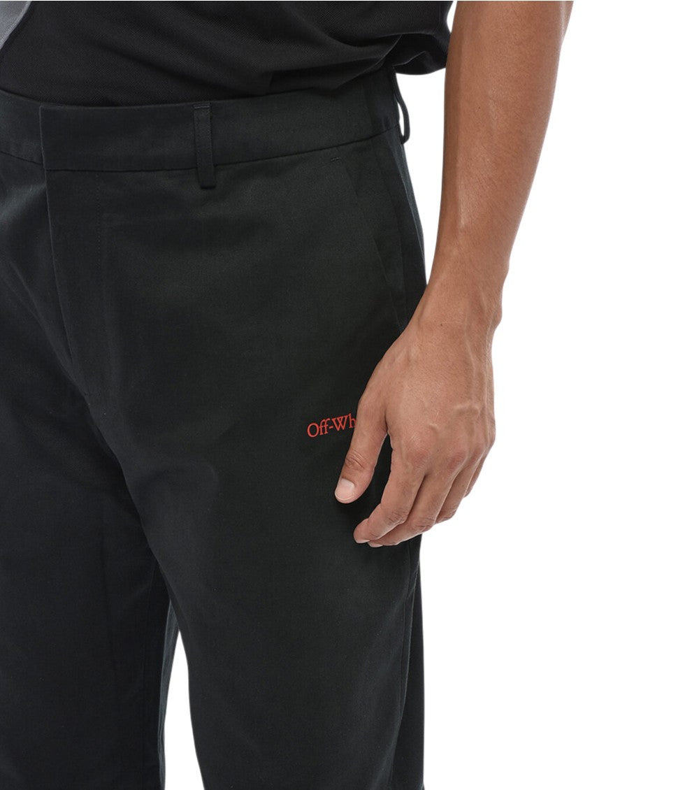 Black Color Block Trousers 4