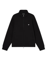 Black Zip Up Logo Sweatshirt 1
