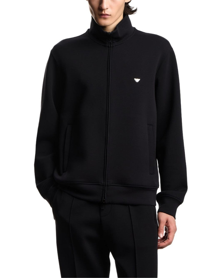 Black Zip Up Logo Sweatshirt 2