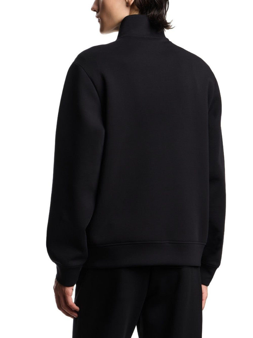 Black Zip Up Logo Sweatshirt 4