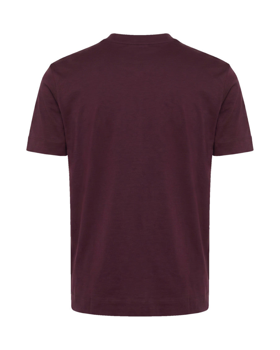 Maroon Logo Print T-Shirt 2