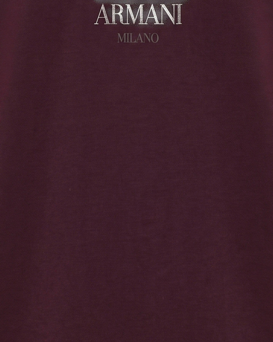 Maroon Logo Print T-Shirt 3